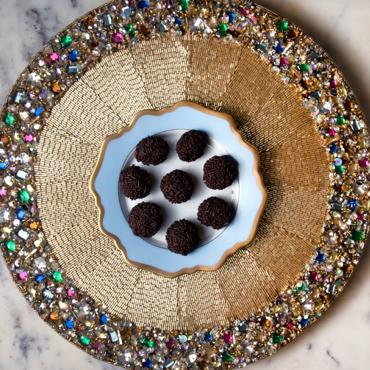 Served Bittersweet Chocolate Truffles