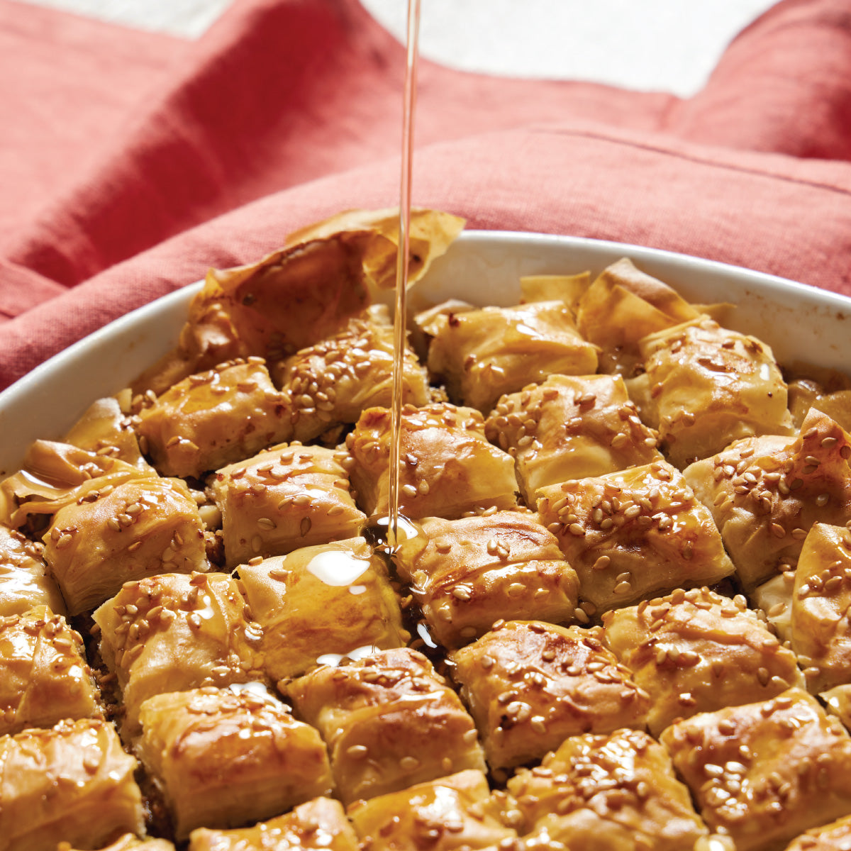 Chocolate Baklava Recipe with Honey Syrup