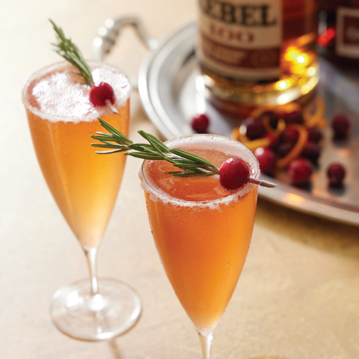 Bourbon Cranberry Cocktail Sparkling Recipe