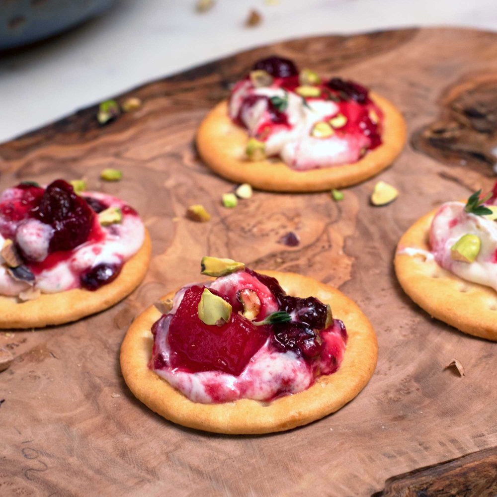Cranberry Compote Whipped Feta Dip