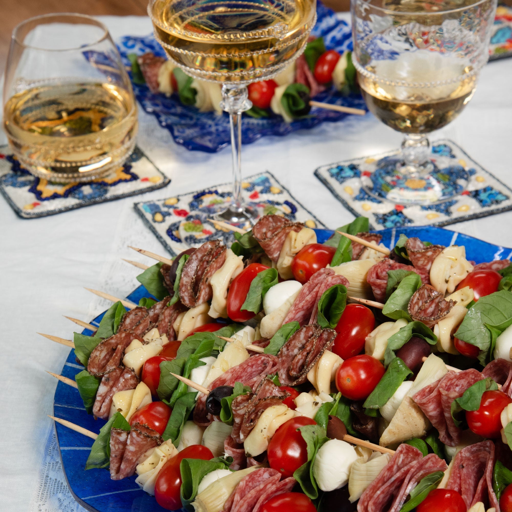 Easy Antipasto Skewers Appetizer Recipe