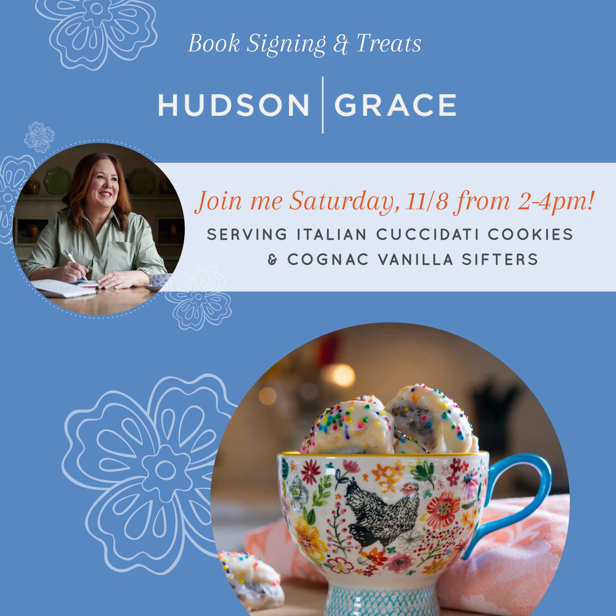 Book Signing & Italian Cookie Tasting at Hudson Grace