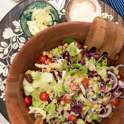 Italian Chopped Salad with Homemade Vinaigrette