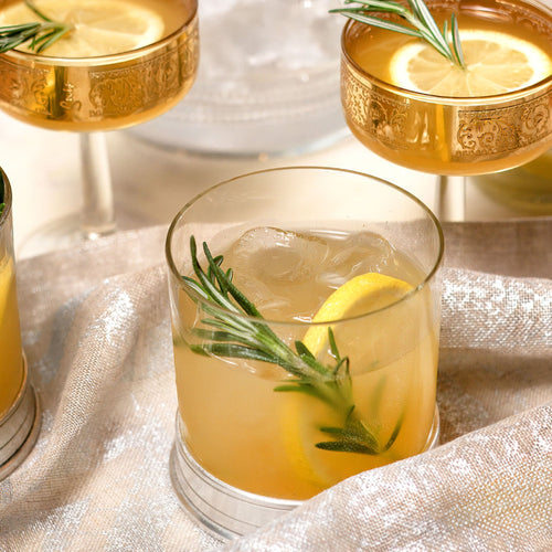 Mary’s Limoncello, Bourbon & Honey Cocktail Recipe with Rosemary Garnish
