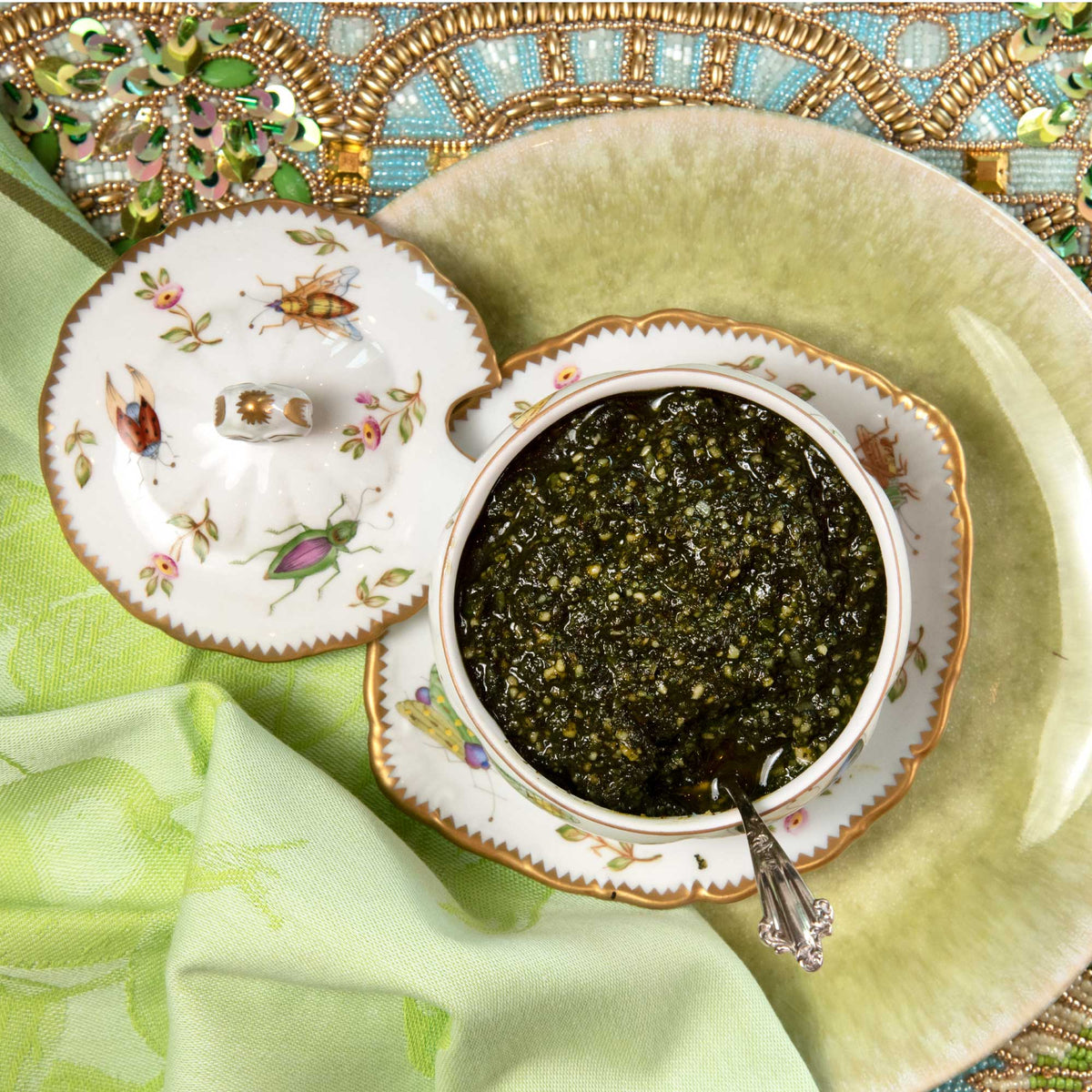 Fresh Mint & Basil Pesto with Almonds