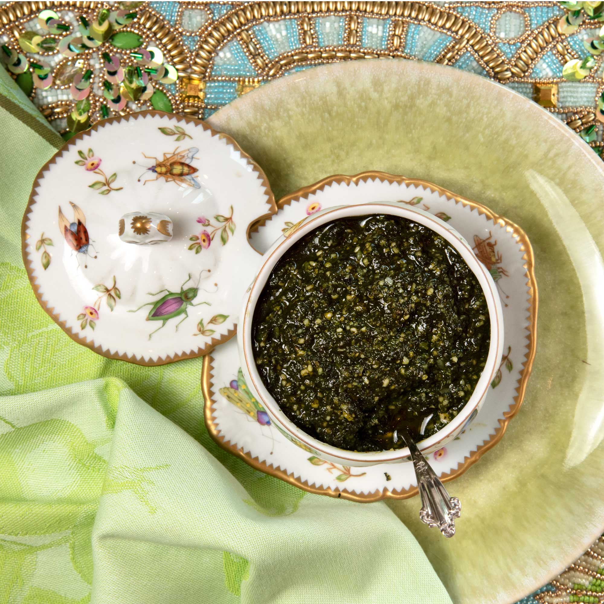 Mint and Basil Pesto with Almonds Recipe