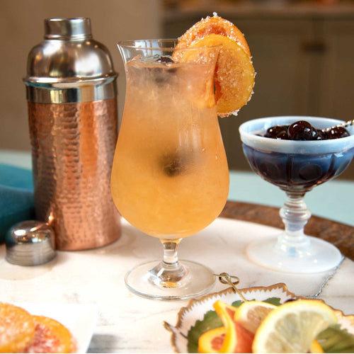 Served Hurricane cocktail