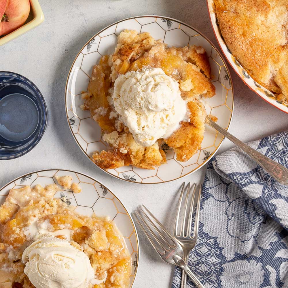 peach cobbler