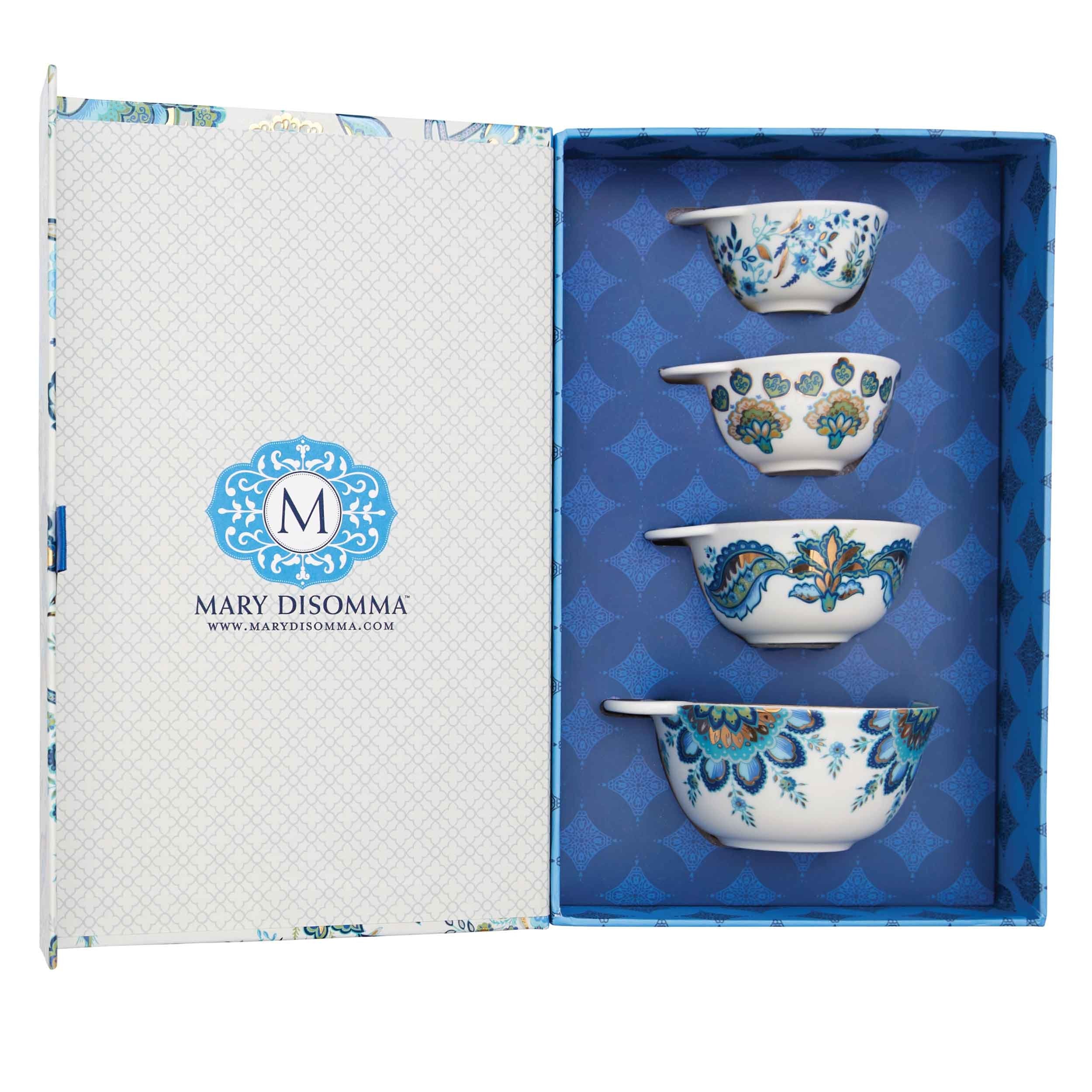 Mary DiSomma's Designer, Nested Ceramic Measuring Cup Gift Set in Box
