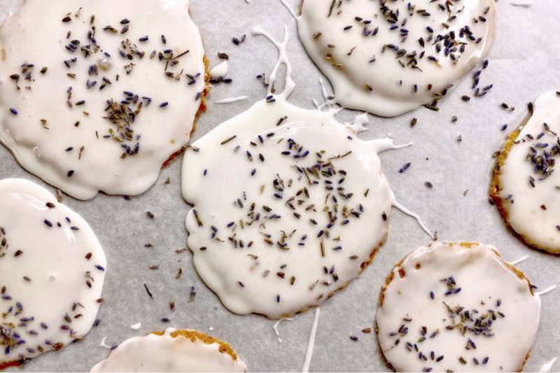 London Fog Lavender Shortbread Cookies