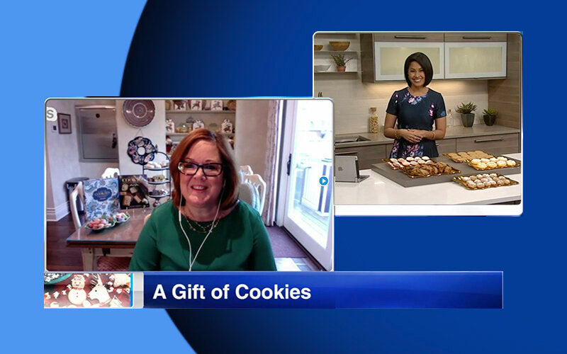 ABC 7 Saturday Morning News, Mary DiSomma Promoting A Gift of Cookies