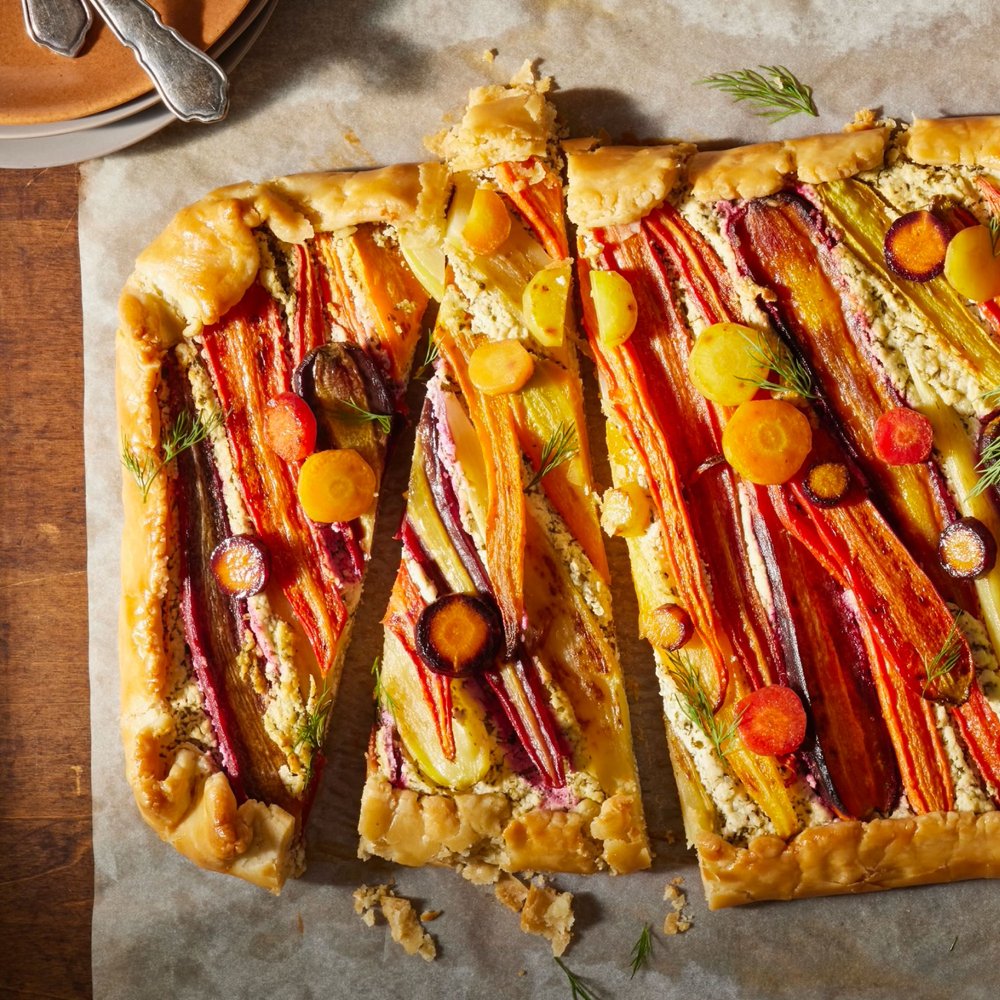 Carrot Feta Tart 