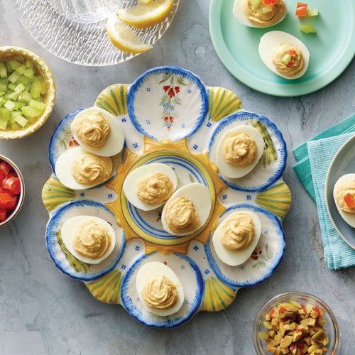 Bloody Mary Deviled Eggs