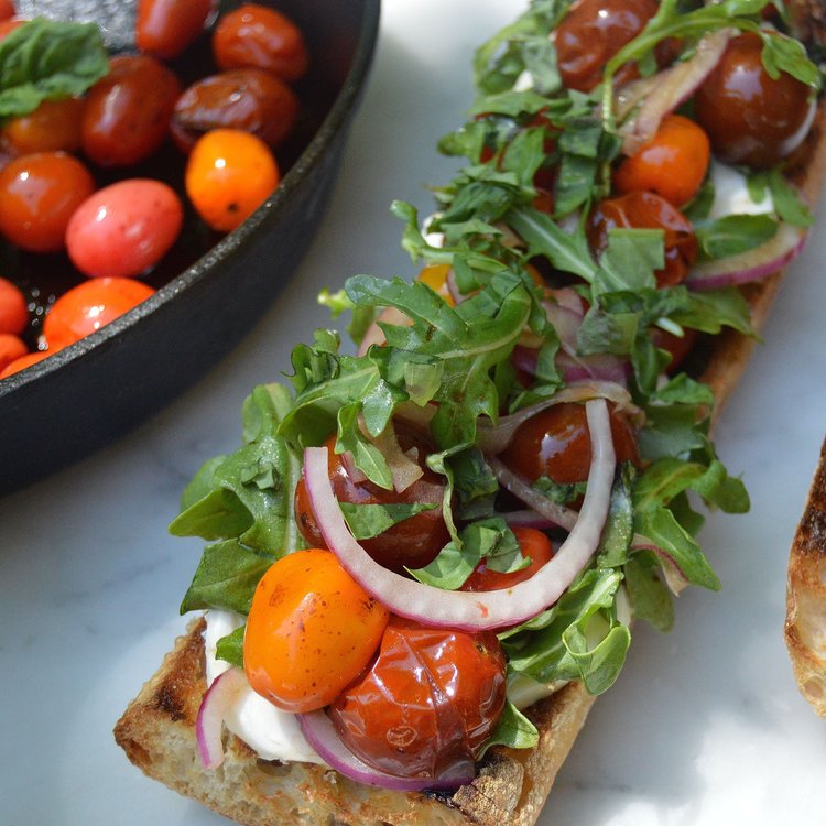 Cast-Iron Caprese Sandwich