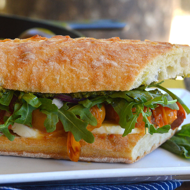 Cast-Iron Caprese Sandwich