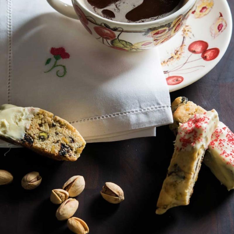 Grandma Vivardo's Cherry Pistachio Biscotti