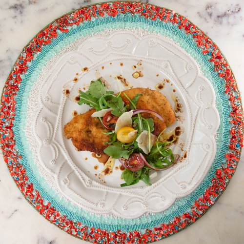 Chicken Milanese Arugula Salad