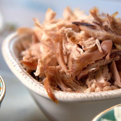 Shredded Chicken in Bowl