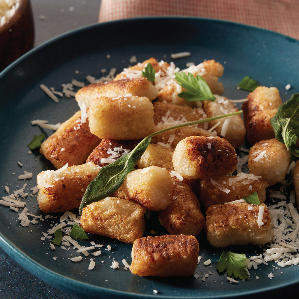 Gluten-free Cauliflower Gnocchi Recipe with Frizzled Sage Leaves