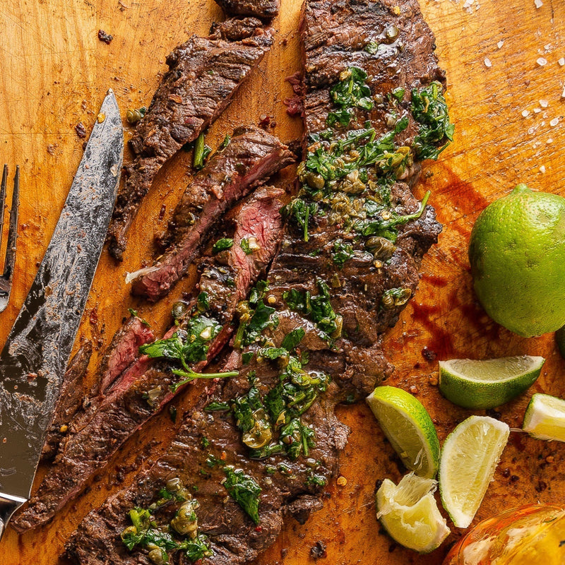 Arrachera (Mexican Skirt Steak) with Chimichurri