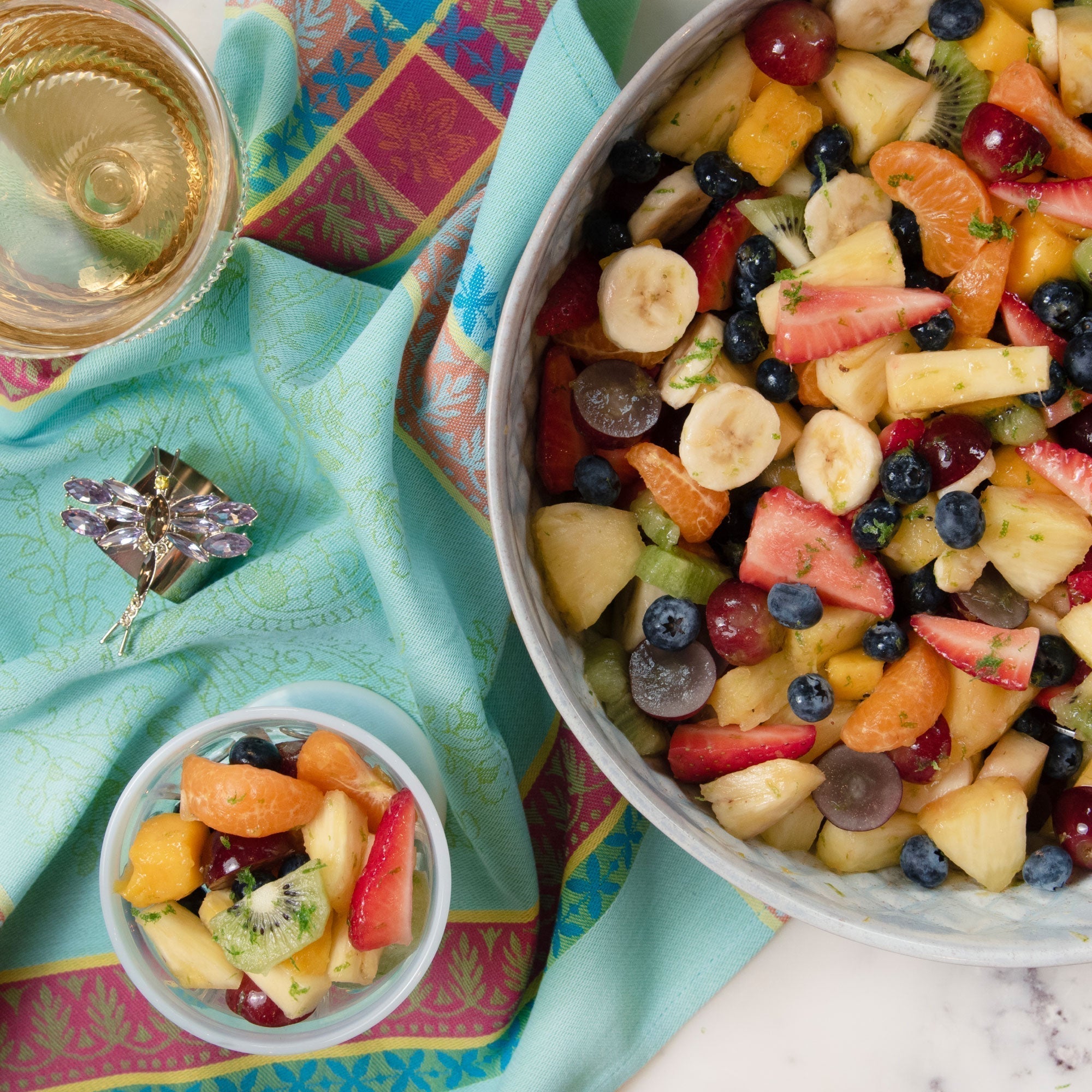 Honey Citrus Summer Fruit Salad