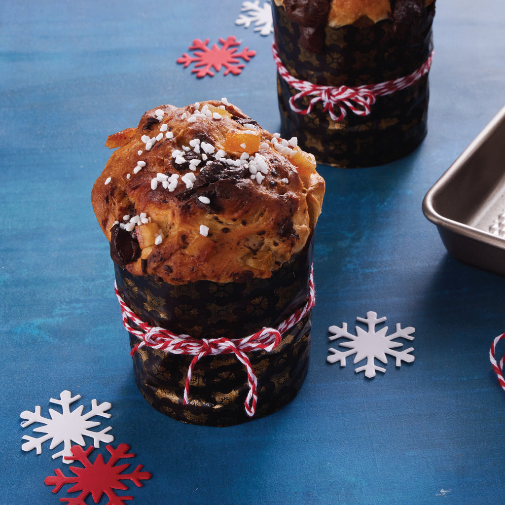 Italian Panettone with Chocolate and Candied Oranage Peel