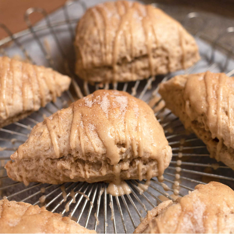 Brown Butter Maple Glazed Scones