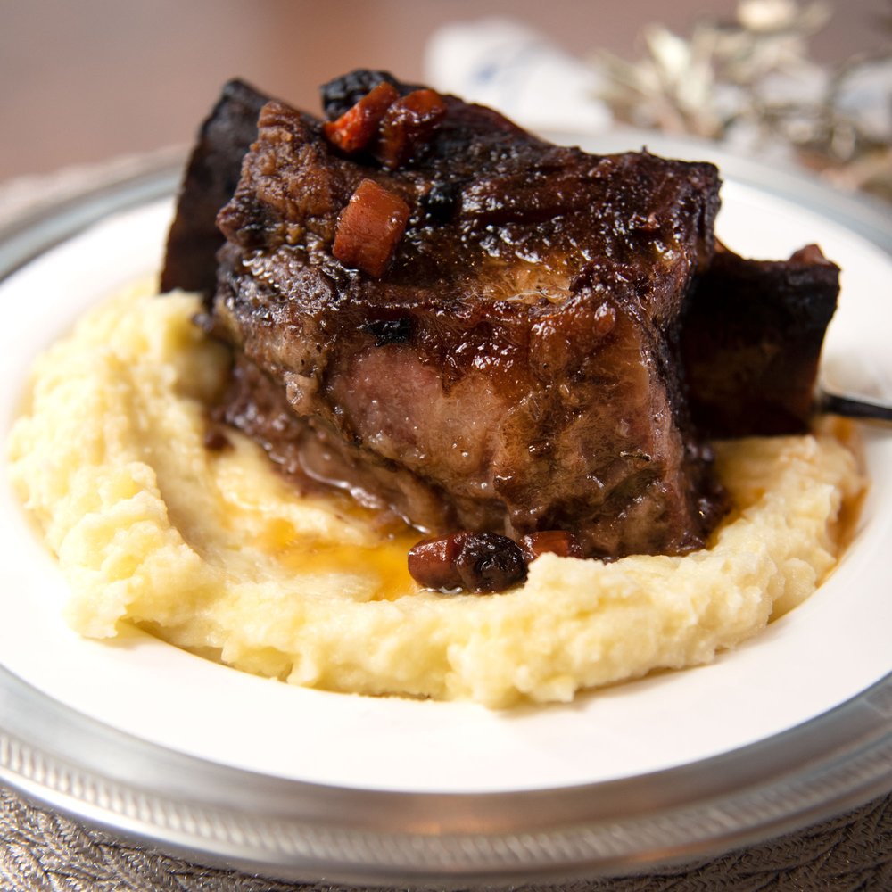 Mary’s Favorite Slow-Braised Short Ribs in Red Wine Sauce
