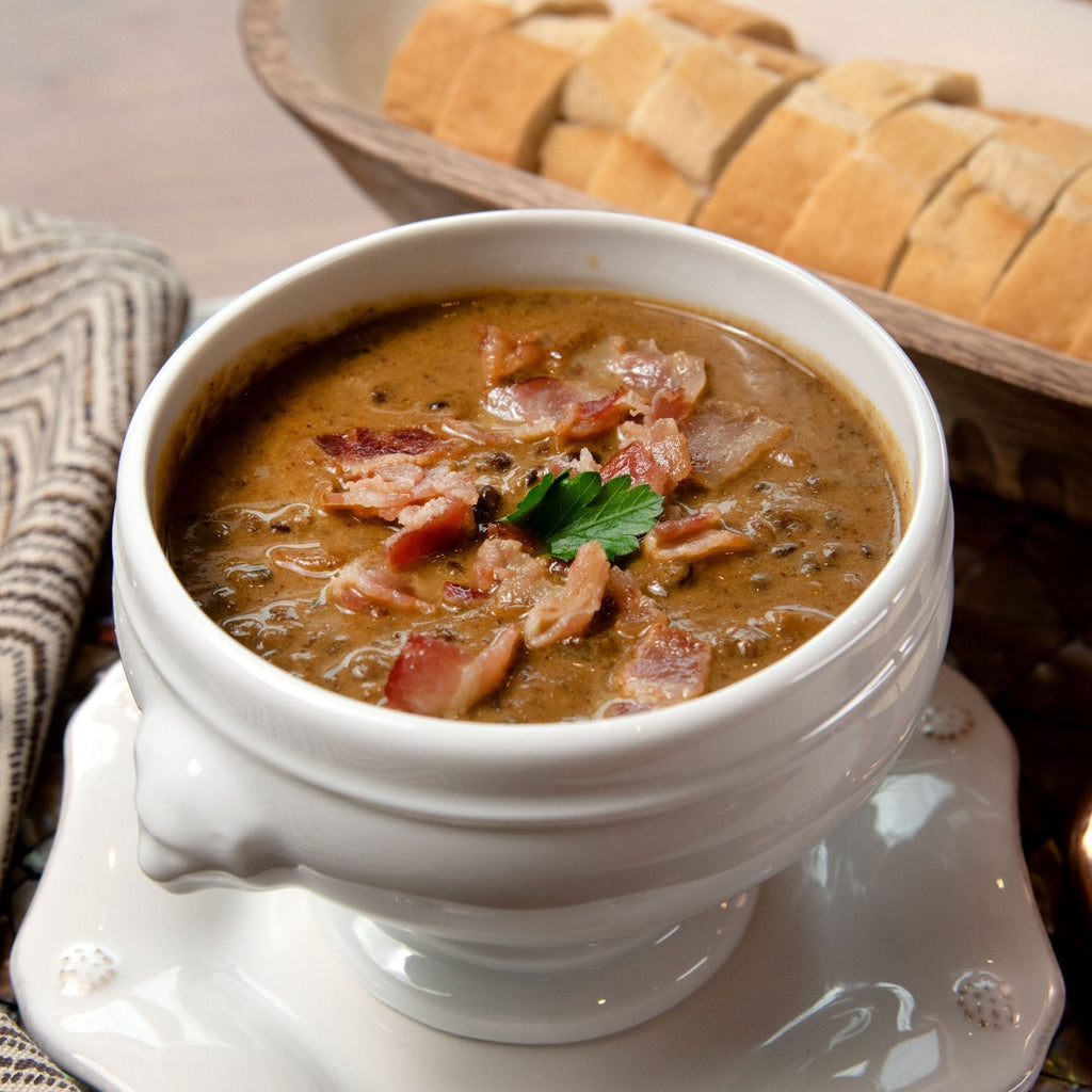 Mary’s Super Comforting Lentil Soup with Bacon Rind or Pork Belly