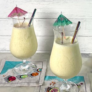 Mary’s Piña Colada Served