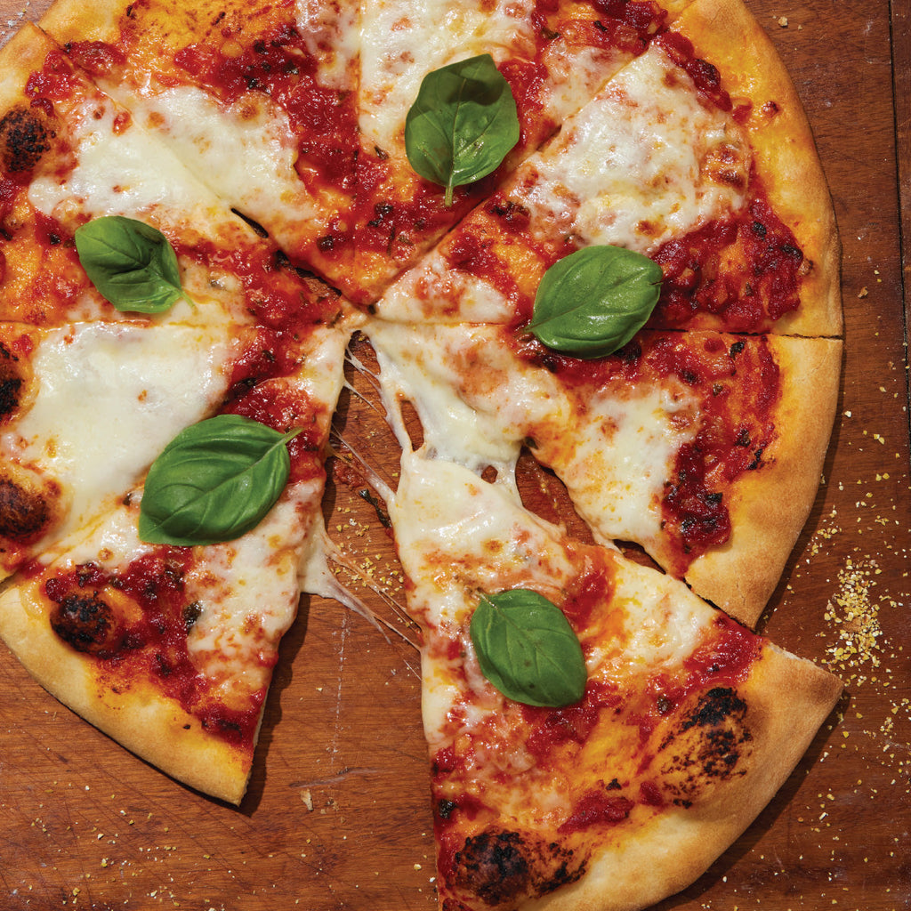 Pizza Margherita Recipe on a Pizza Stone