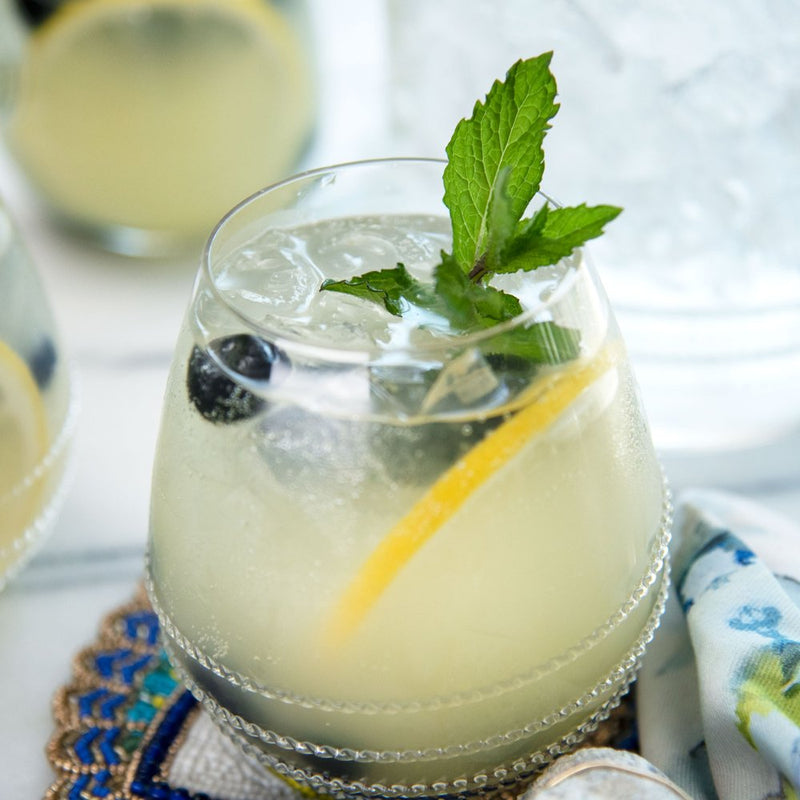 Blueberry Limoncello Prosecco Punch