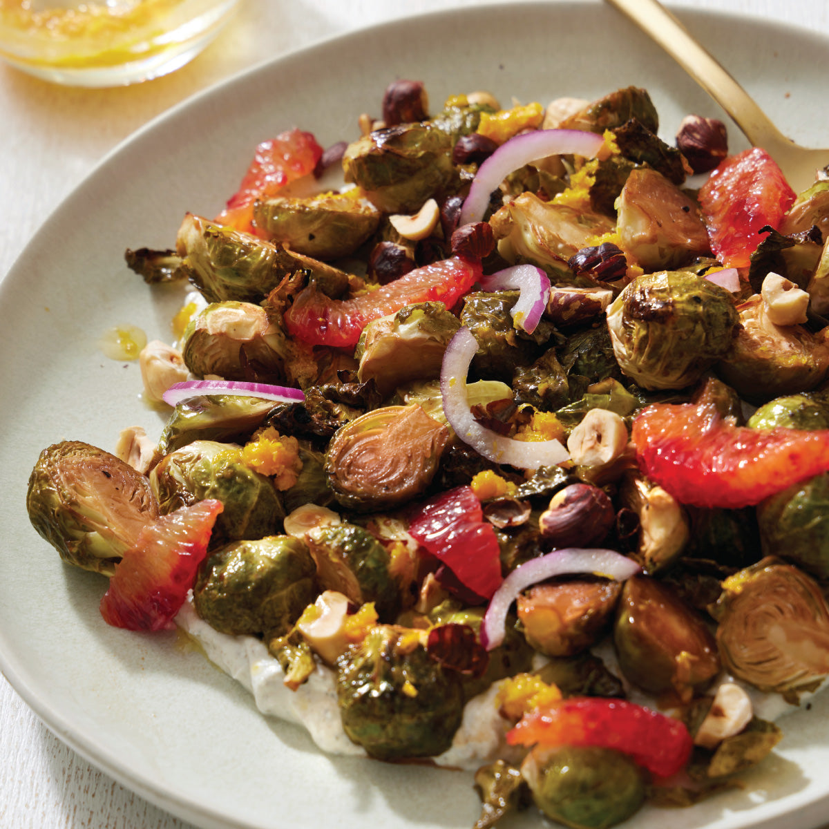 Roasted Brussels Sprouts Recipes with Pomegranate Molasses & Oranges