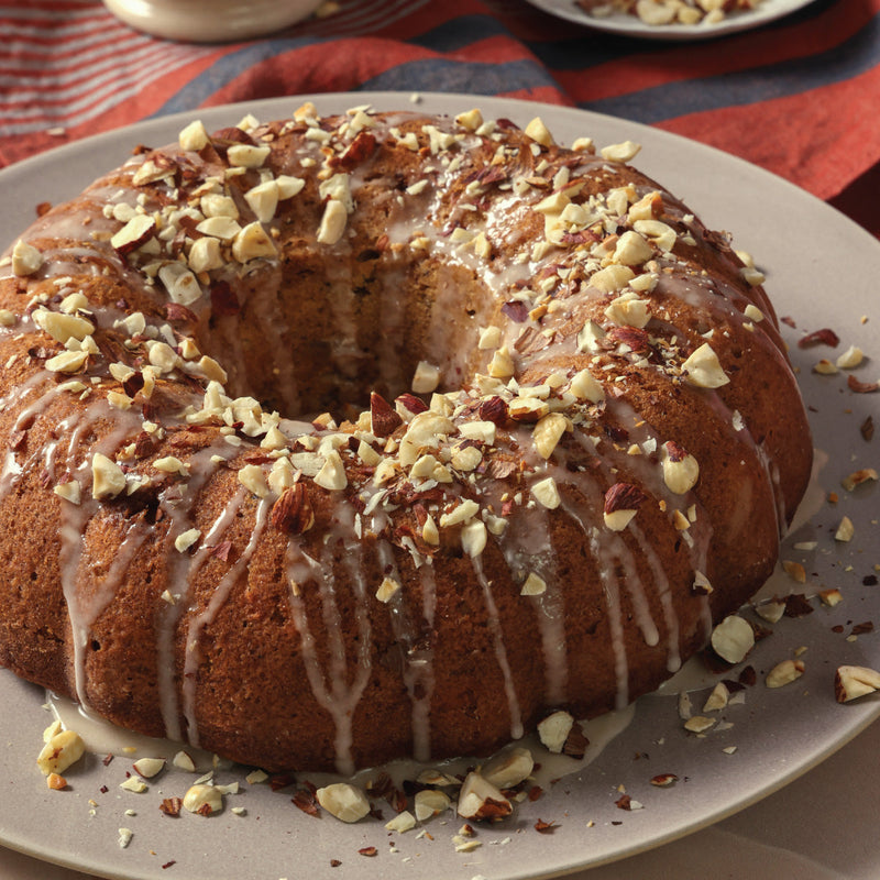 Spiced Pear Hazelnut Bundt Cake