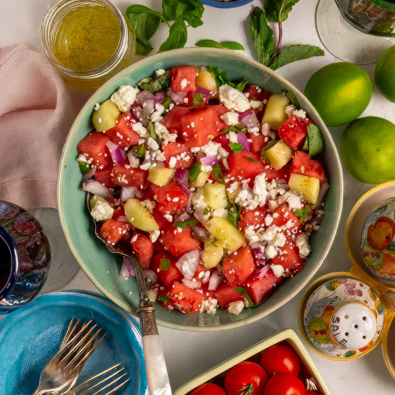 Spicy Watermelon Feta Summer Salad