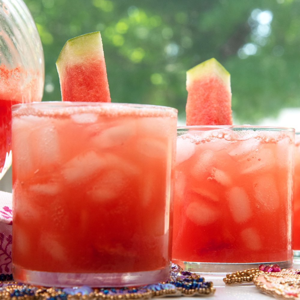 Spicy Watermelon Cocktail with Pineapple and Jalapeño-Infused Tequila