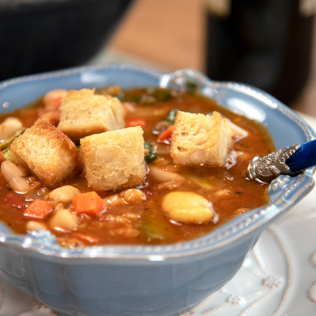 St. Joseph’s Day Soup Recipe with Crispy Homemade Olive Oil Croutons 
