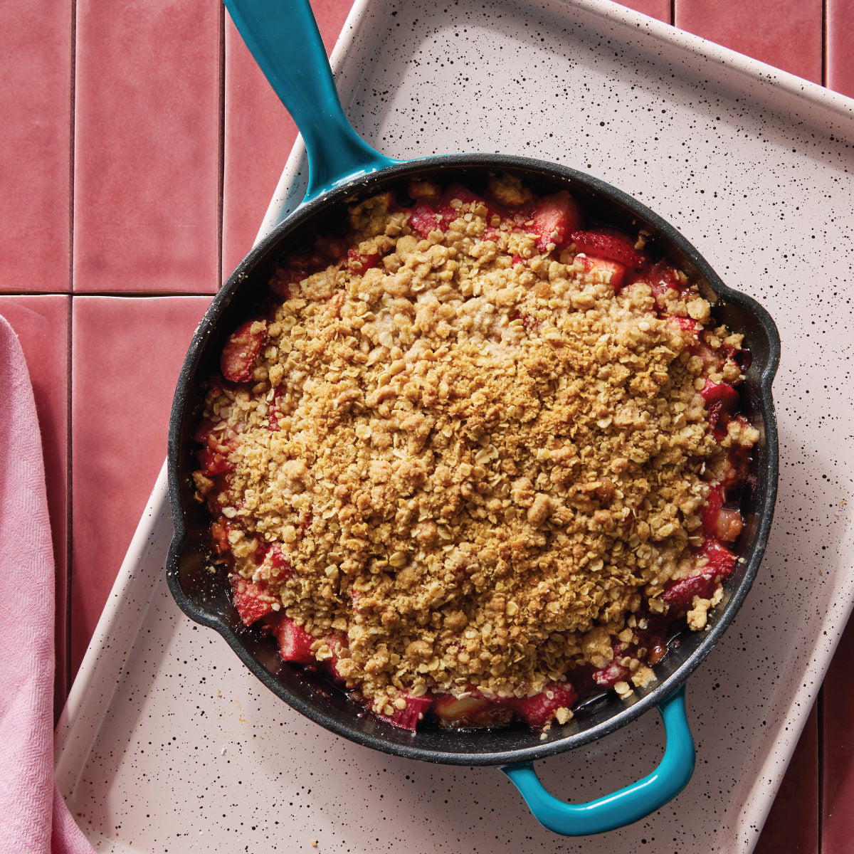 Strawberry Rhubarb Crisp Recipe