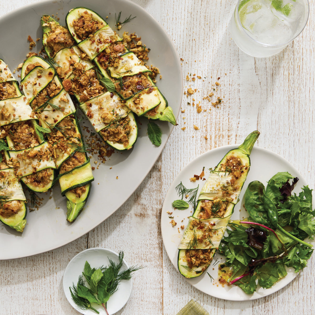 Stuffed Zucchini, Sicilian-Style