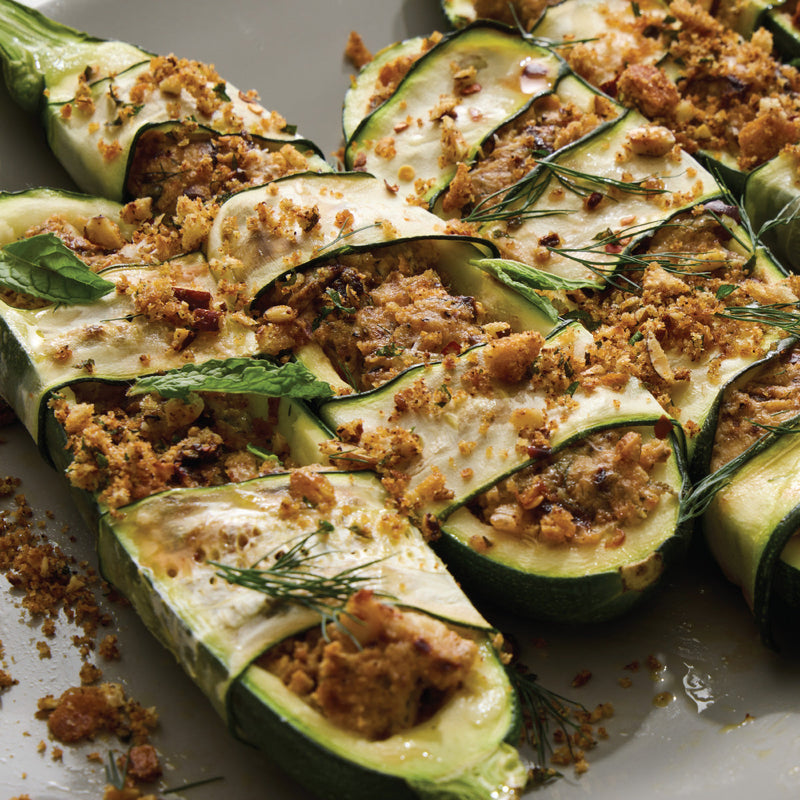 Sicilian-Style Stuffed Zucchini