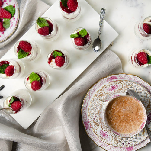 Mini White Chocolate Raspberry Mousse Shooters Recipe