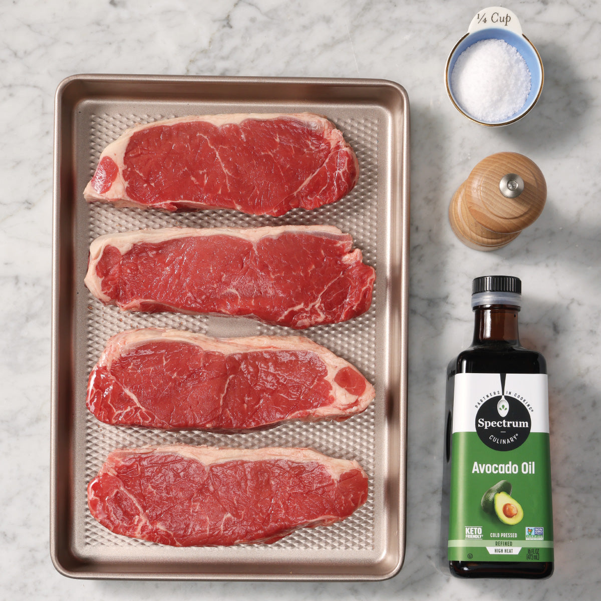 Grilled Steak with Blue Cheese Compound Butter