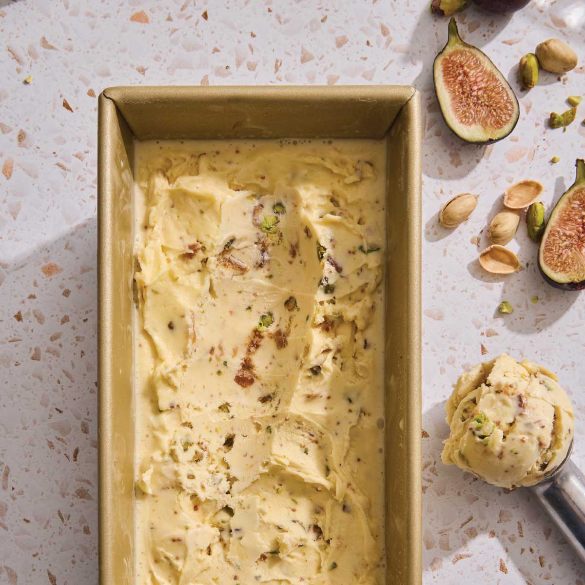 Fig & Pistachio Goat Milk Gelato