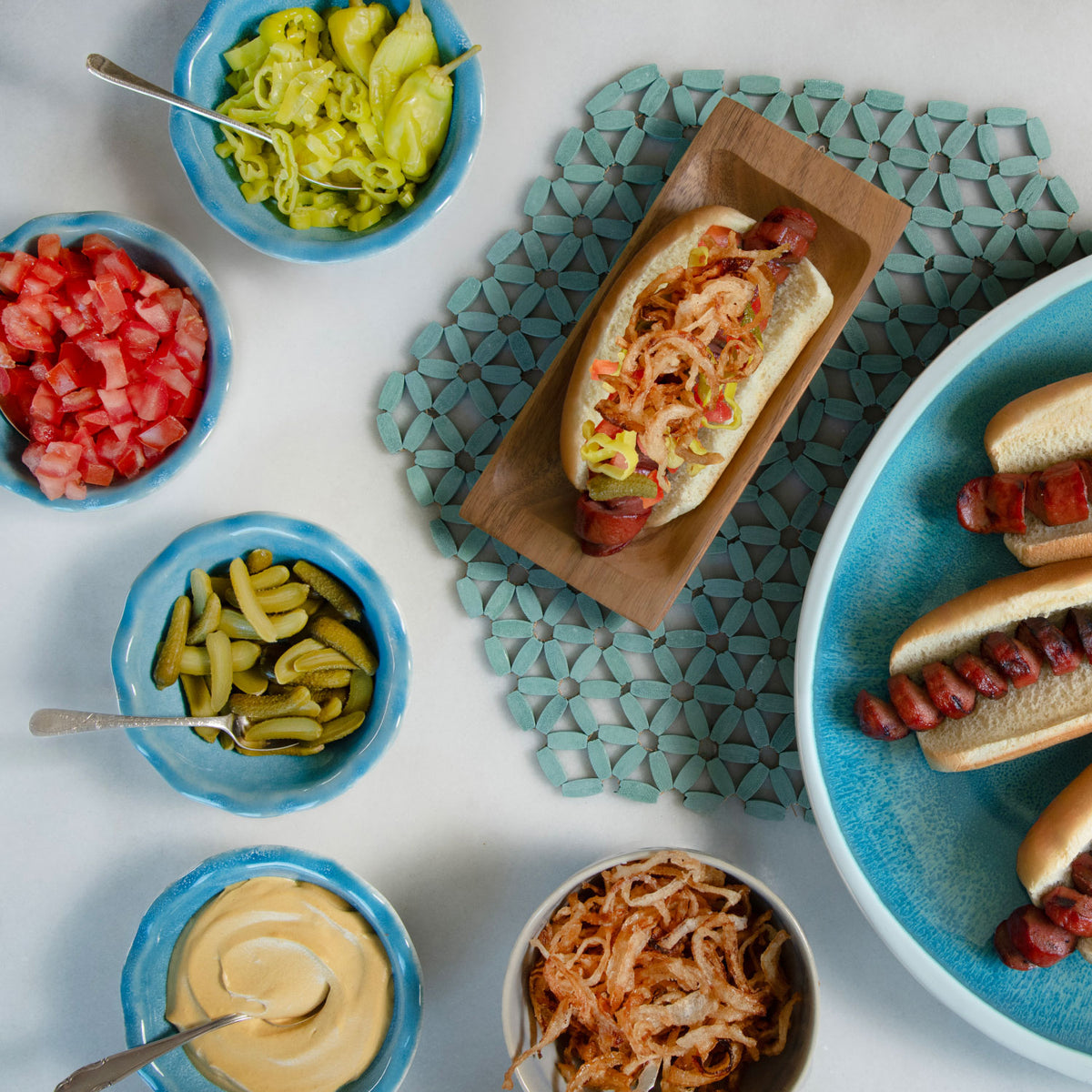 Loaded Twisty Hot Dogs