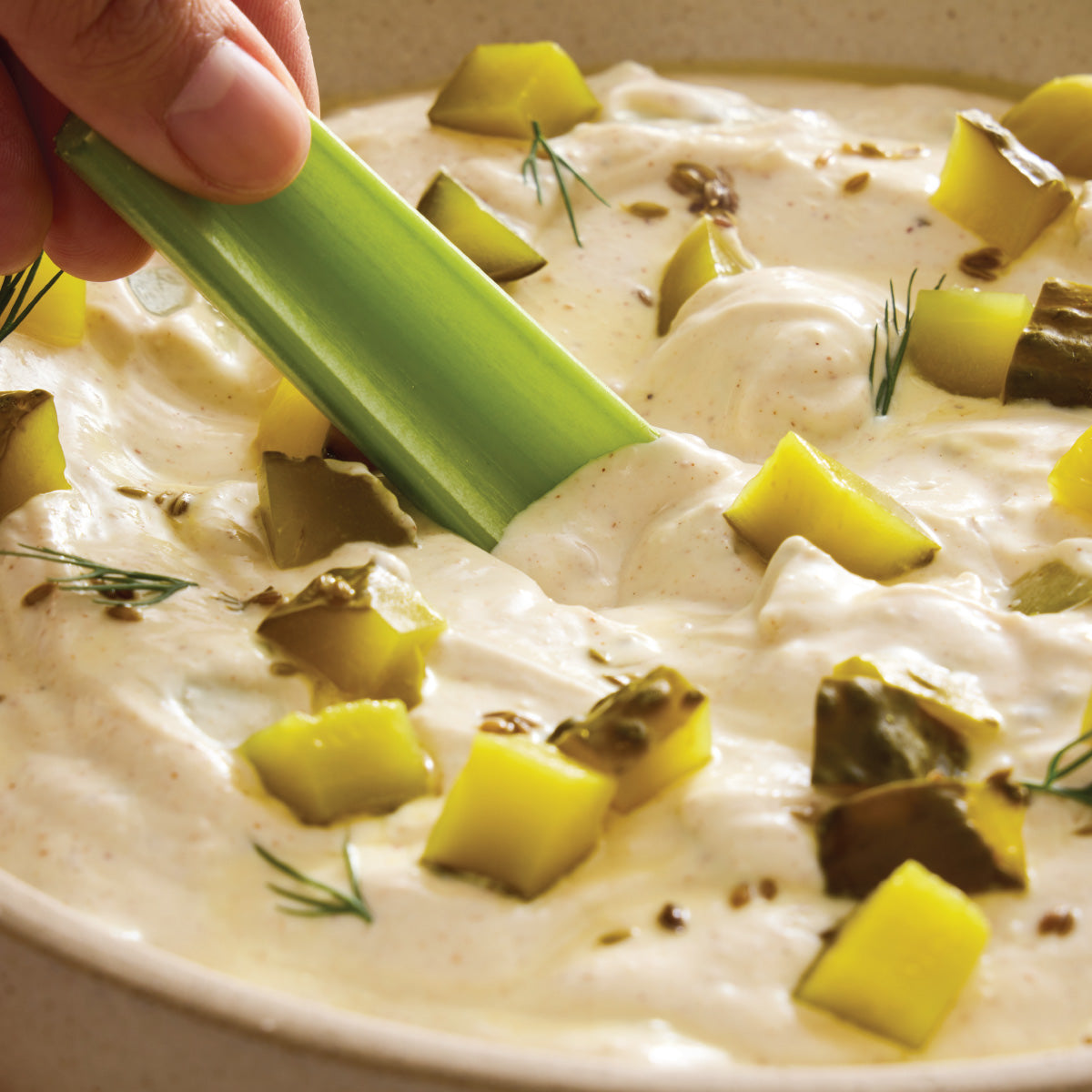 Yogurt Pickle Dip
