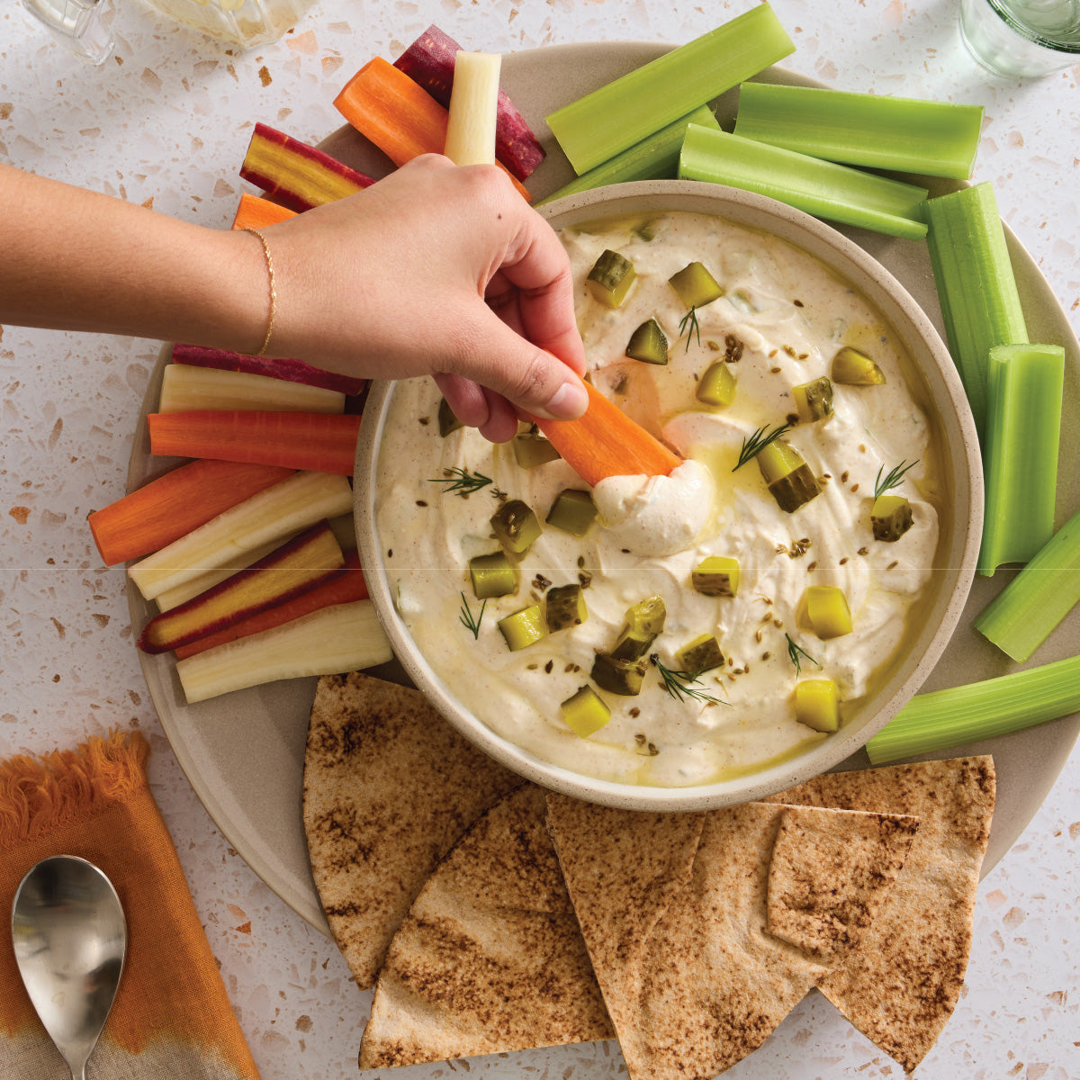 Yogurt Pickle Dip