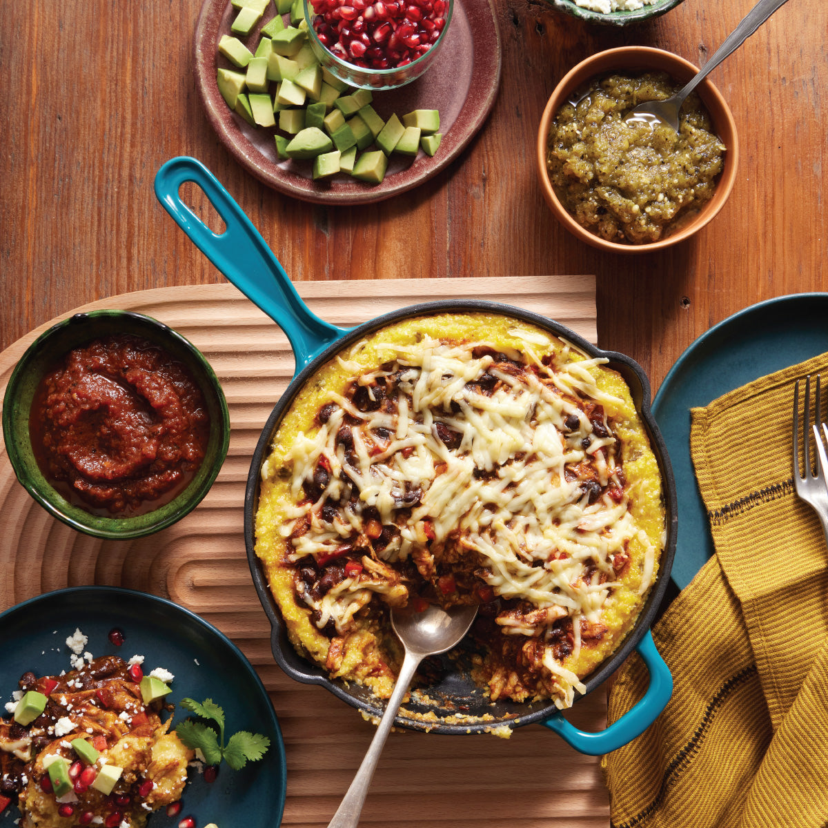 Tamale Pie with Cornmeal Crust