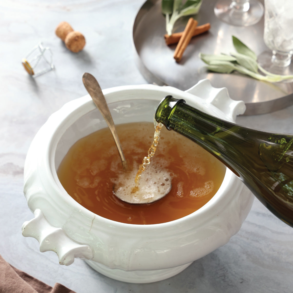 Sparkling Apple Cider Rum Punch