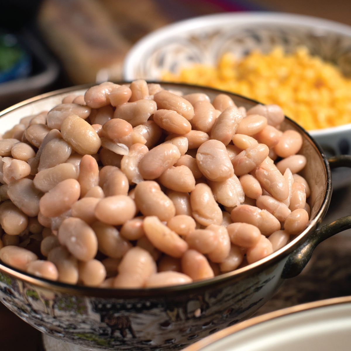 Pork Sausages & White Beans with Chimichurri
