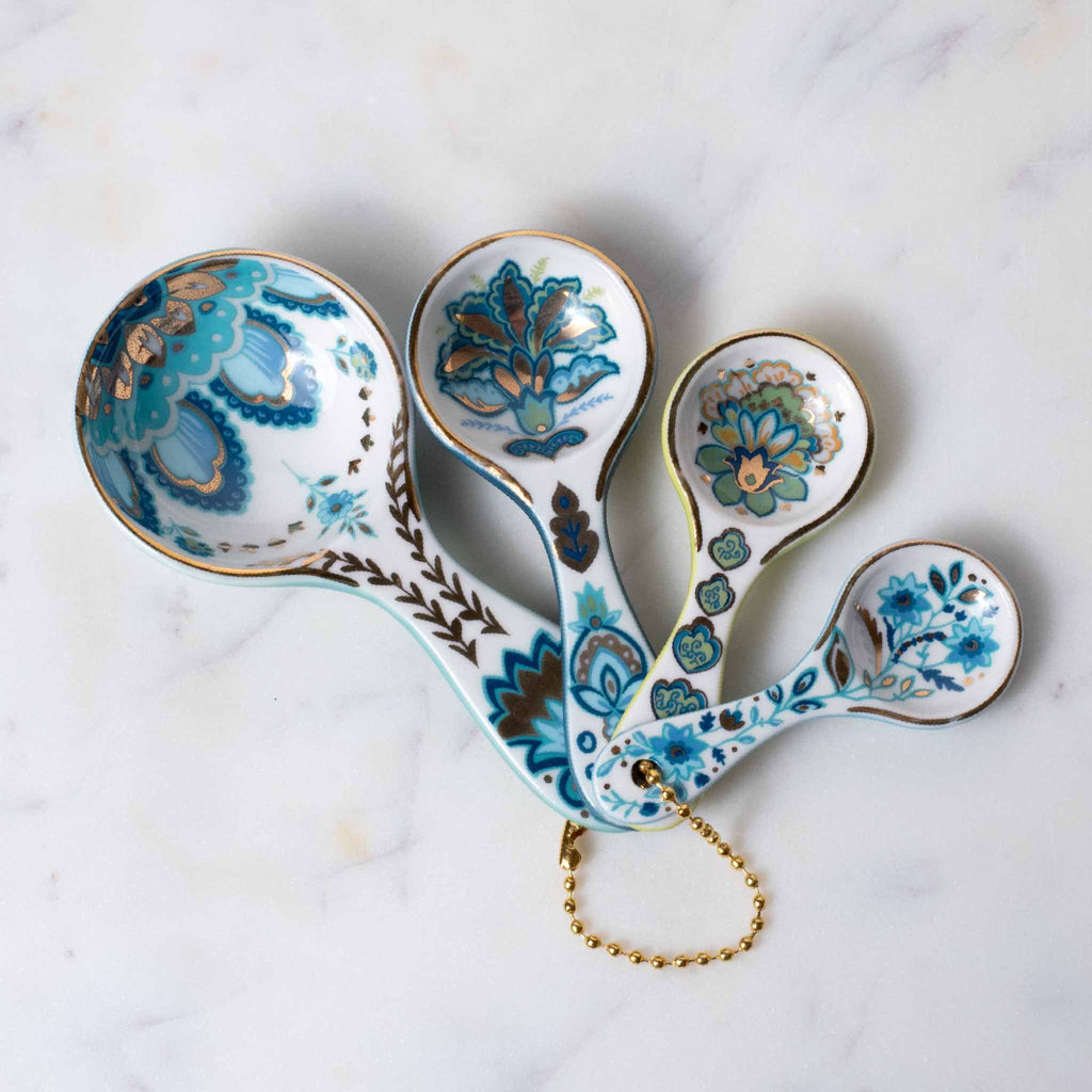 Mary DiSomma's Ceramic Spoons Gift Set with Metallic Gold Chain